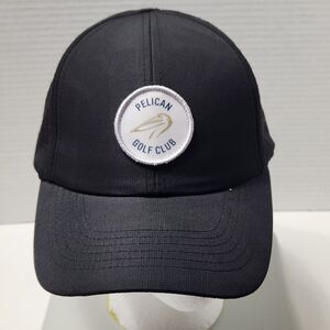 Imperial Pelican Golf Club Adjustable Hat  Black Mesh Sides One Size